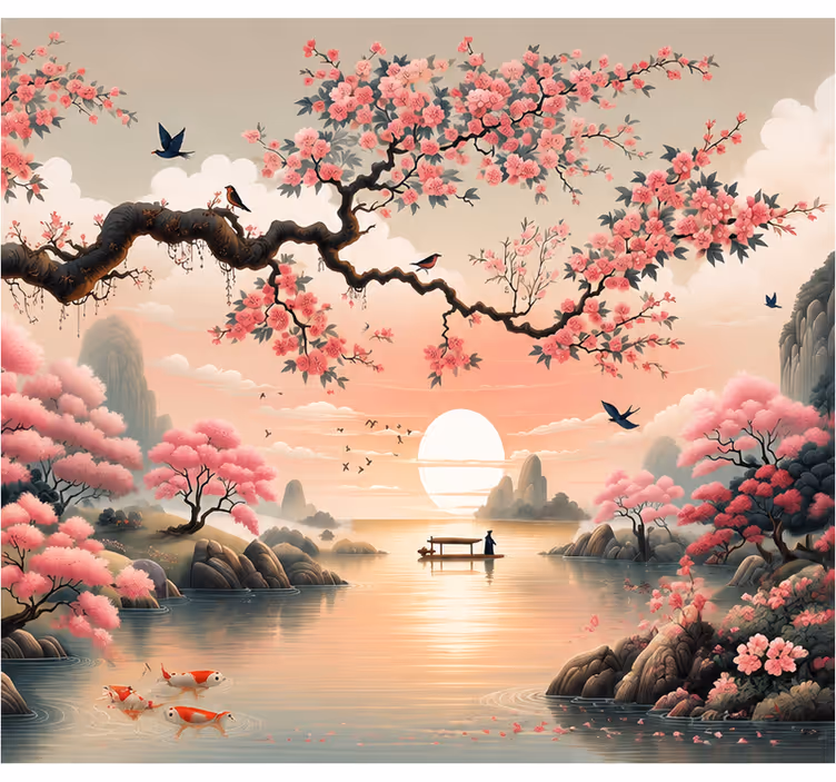Fototapete städte im japanischen stil - TenStickers