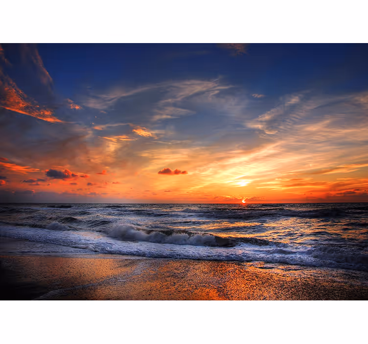 Fototapete Meer sonnenuntergang seelandschaft - TenStickers