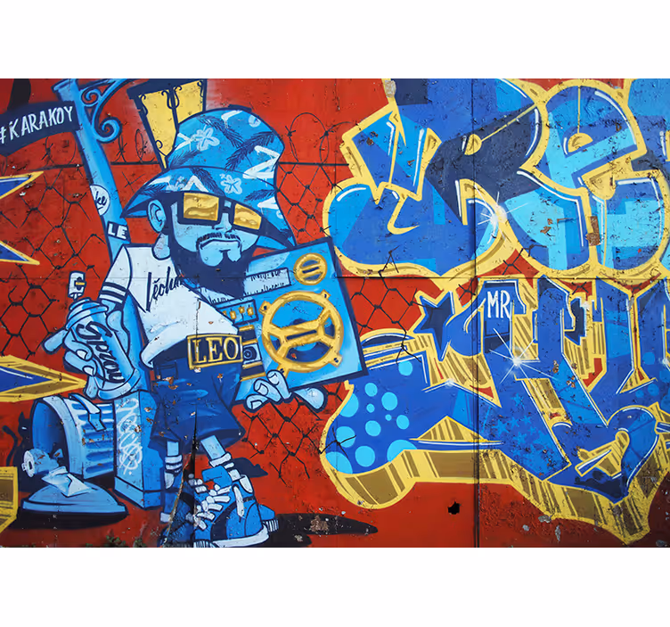 Cooles grafitti urban art Fototapete - TenStickers