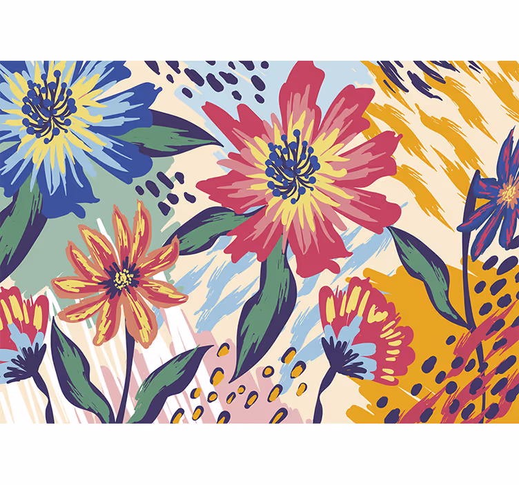 Van Gogh Blumen klassische Kunst Fototapete - TenStickers