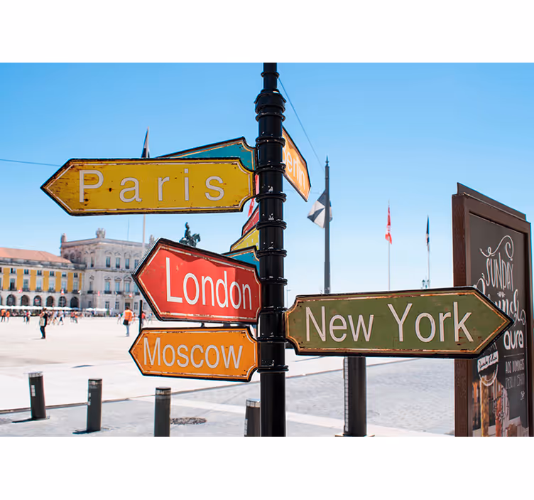 Stadt Orte Fototapete - TenStickers
