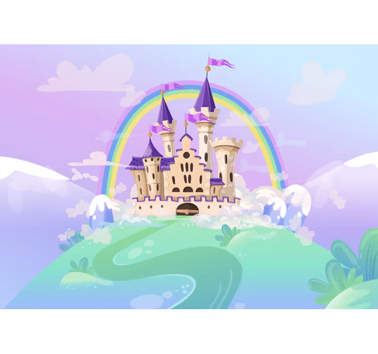 Fototapete Kinderzimmer verzaubertes schloss - TenStickers