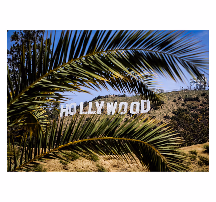 Fototapete städte hollywood sign ansicht - TenStickers
