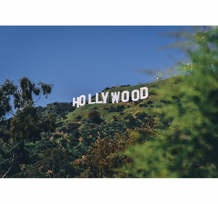 Fototapete städte hollywood sign landschaft - TenStickers