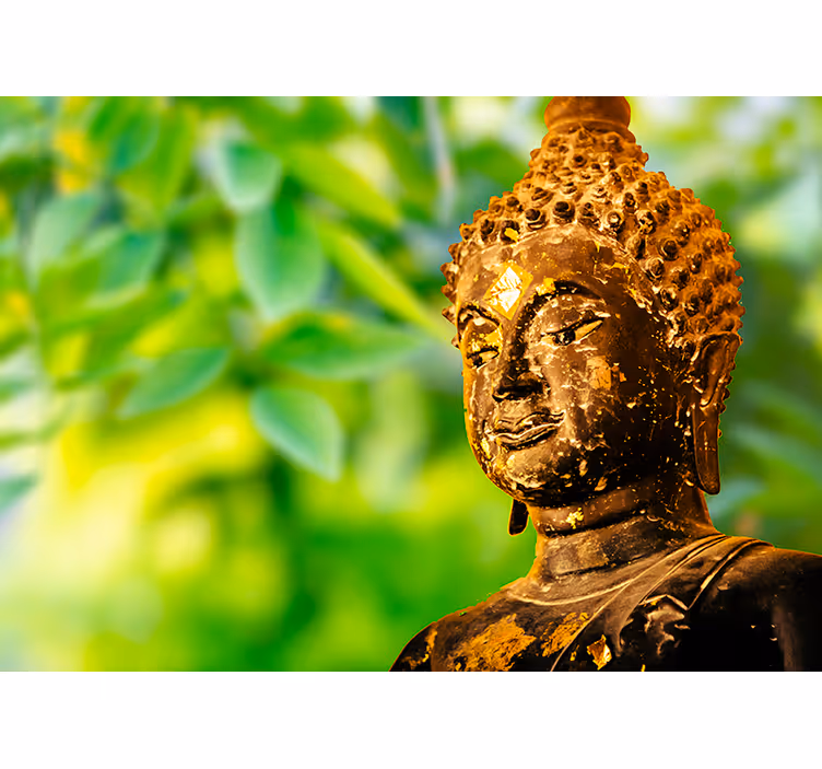 Fototapete Buddha heiterer buddha in nahaufnahme - TenStickers