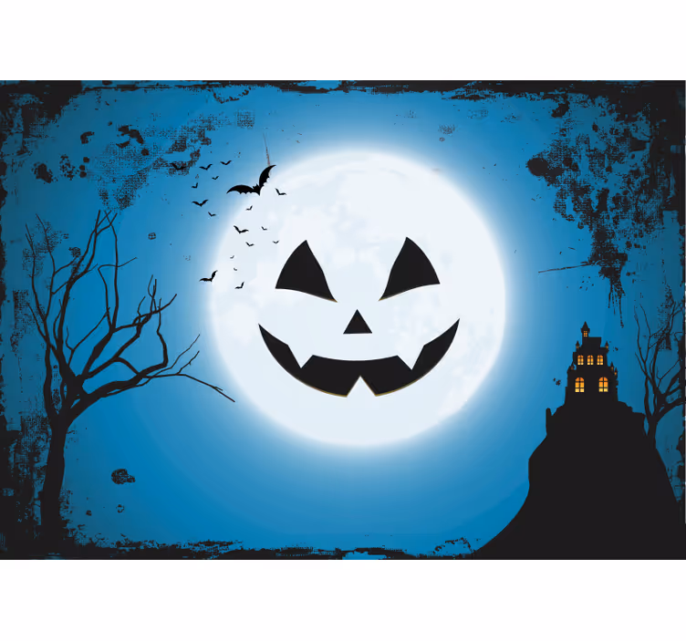 Wand Fototapete Halloween gespenster Kürbis - TenStickers