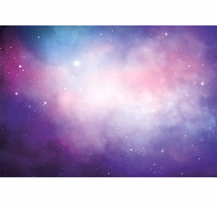Fototapete Weltraum Rosa und lila galaxienszene - TenStickers