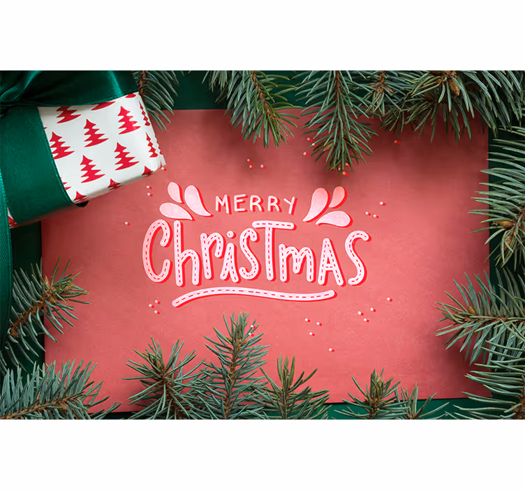 Fototapete Weihnachten frohe Festtage! - TenStickers
