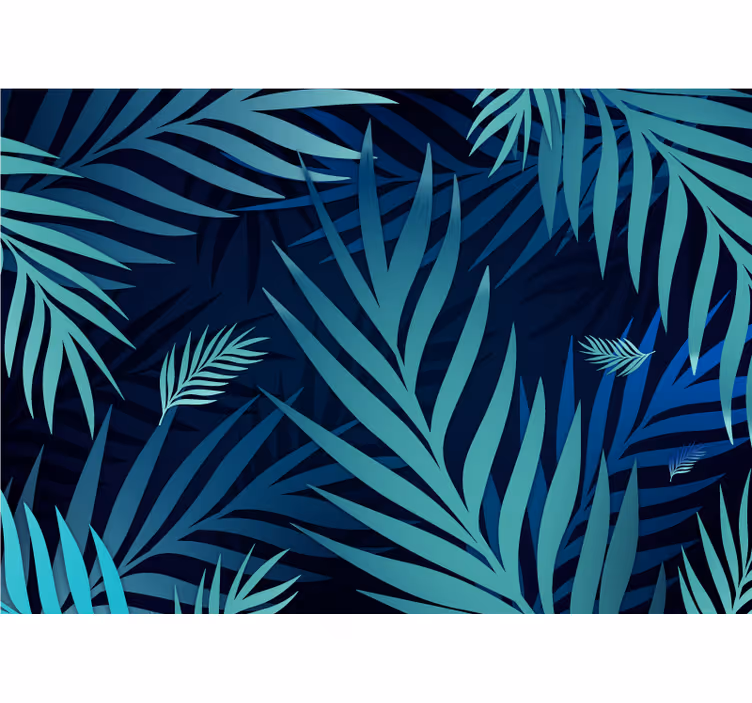 Fototapete natur mit exotischem blättermotiv - TenStickers