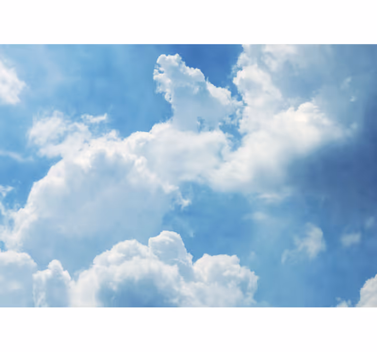 Fototapete himmel mit cumuluswolken design - TenStickers
