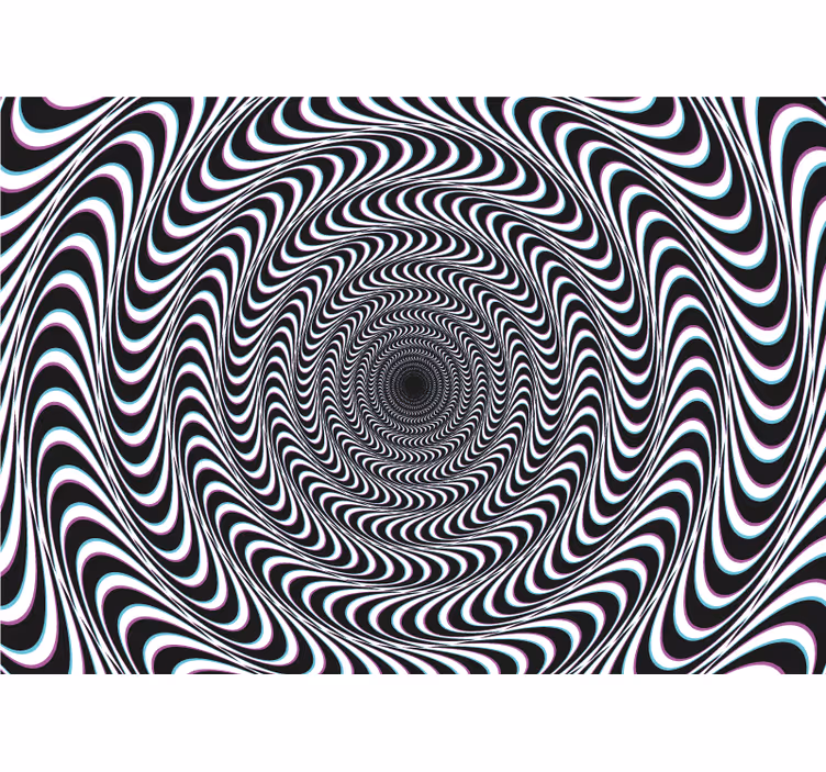 Aufkleber visuelle Effekte Wandfoto hyptonique vison - TenStickers