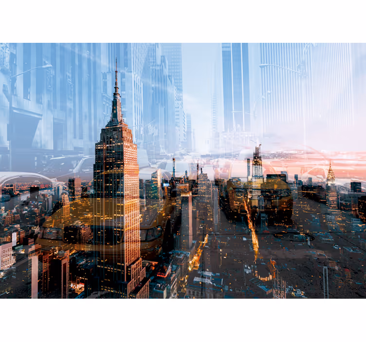 Fototapete new york empire state skyline - TenStickers
