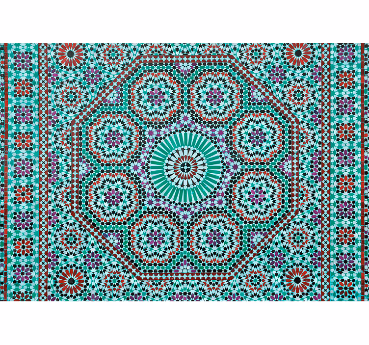Fototapete muster mit kunstvollem geometrischen design - TenStickers