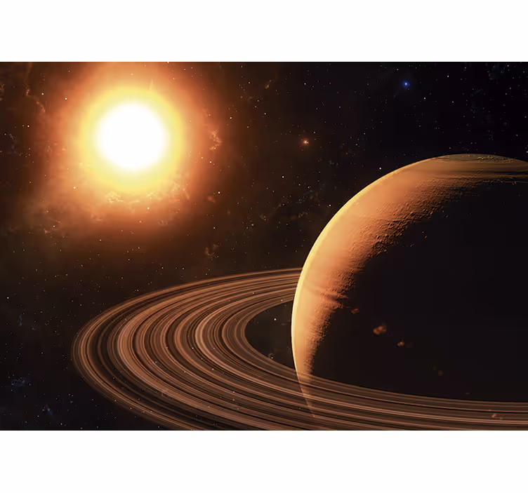 Fototapete Weltraum planetensystemszene - TenStickers