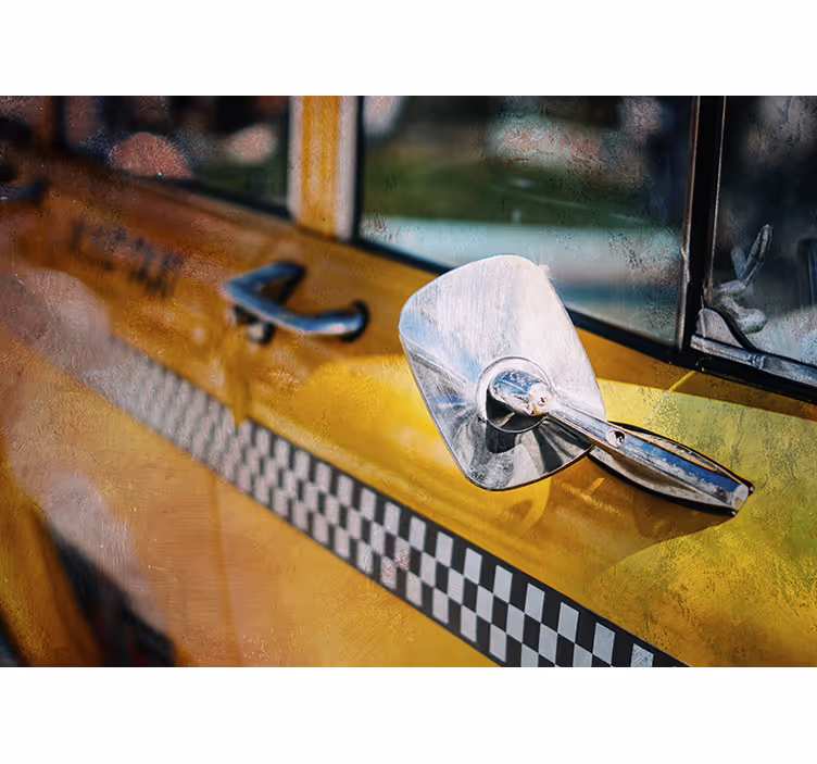 Fototapete new york mit ikonischem gelben taxi - TenStickers