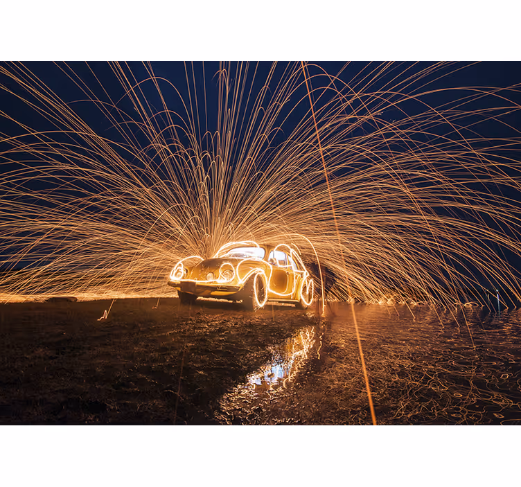 Fototapete fahrzeuge klassische autos funken - TenStickers