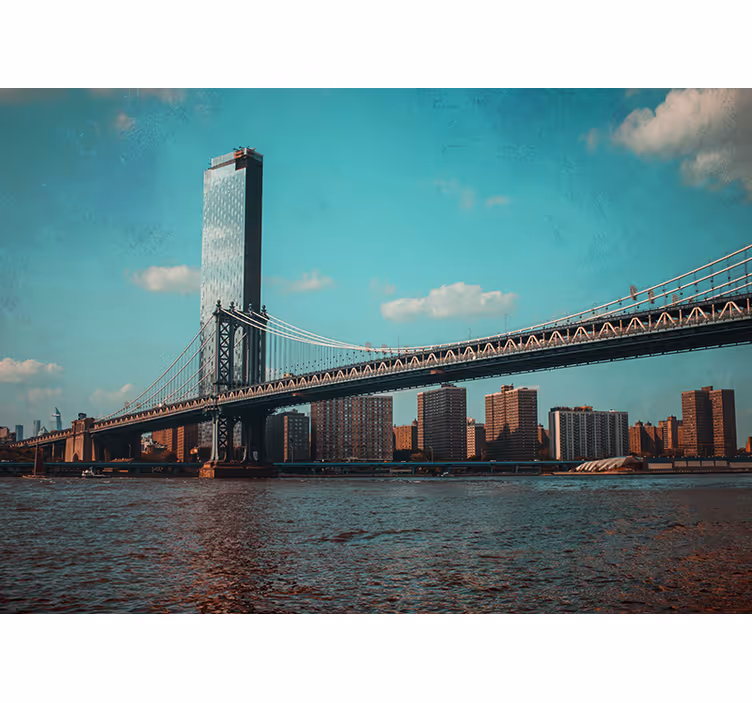 Fototapete New York brooklyn bridge perspektive - TenStickers