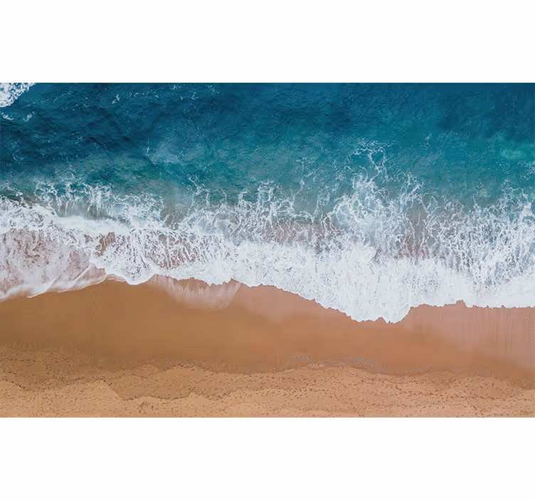 Fototapete meer wellenmuster landschaft - TenStickers