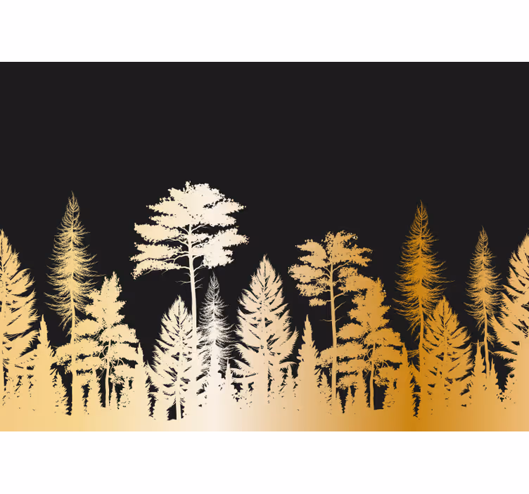 Fototapete Hochzeit Goldener baum mit farbigen kreisen - TenStickers