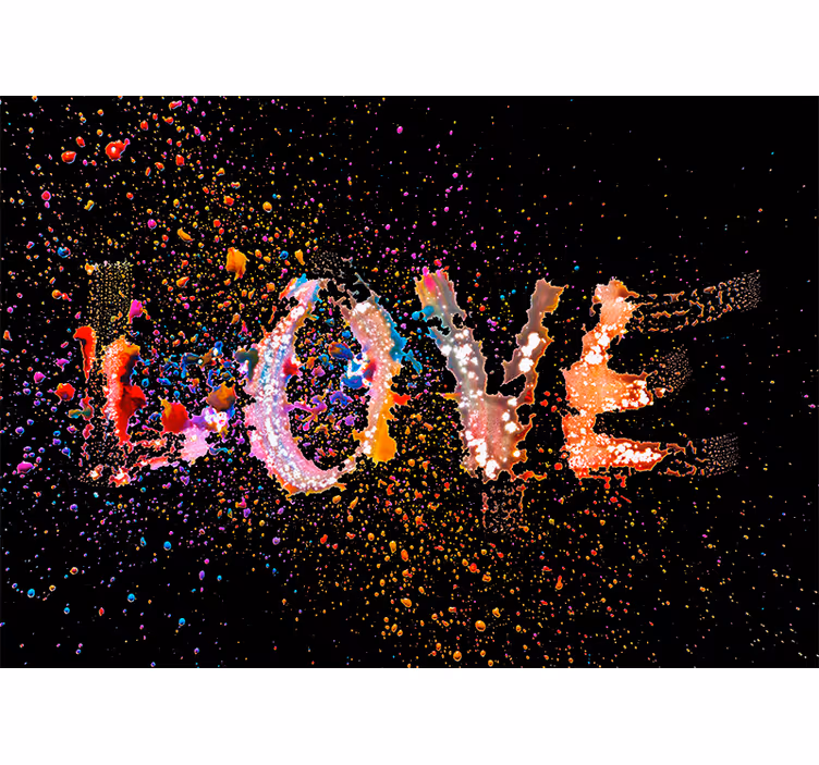 Fototapete Liebe spritzende liebesgraffiti - TenStickers