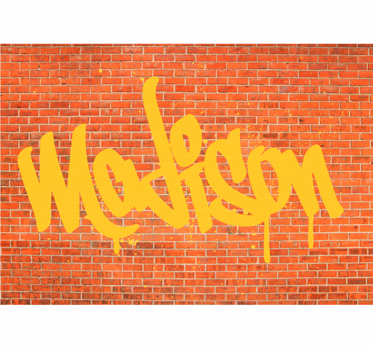 Fototapete graffiti mit graffiti textkunst - TenStickers
