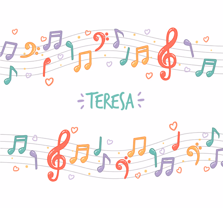 Fototapete musik notenmelodie - TenStickers