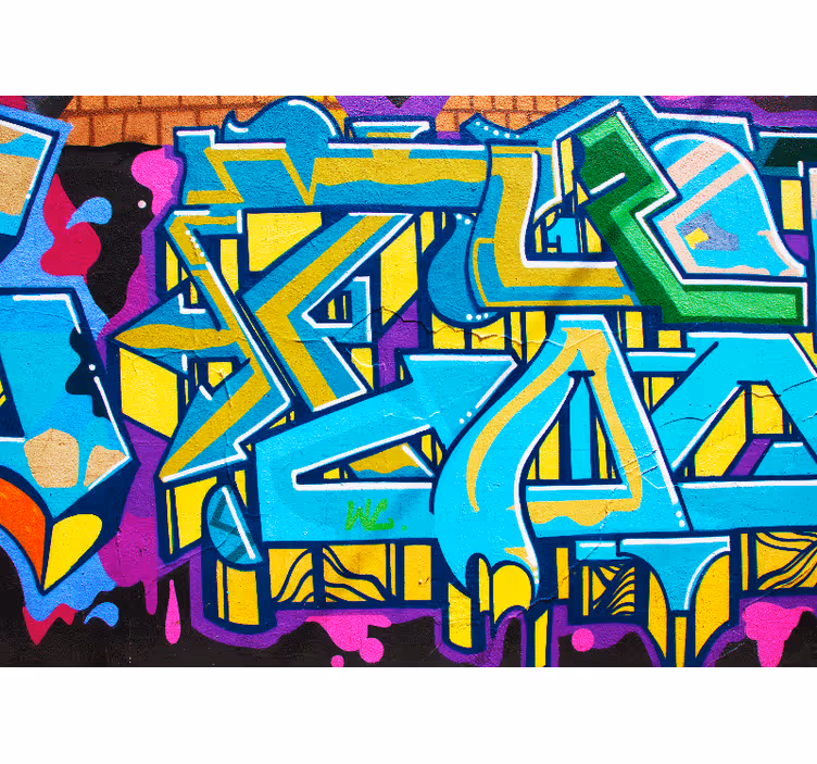 Fototapete graffiti lebendige urbane ausdrucksform - TenStickers