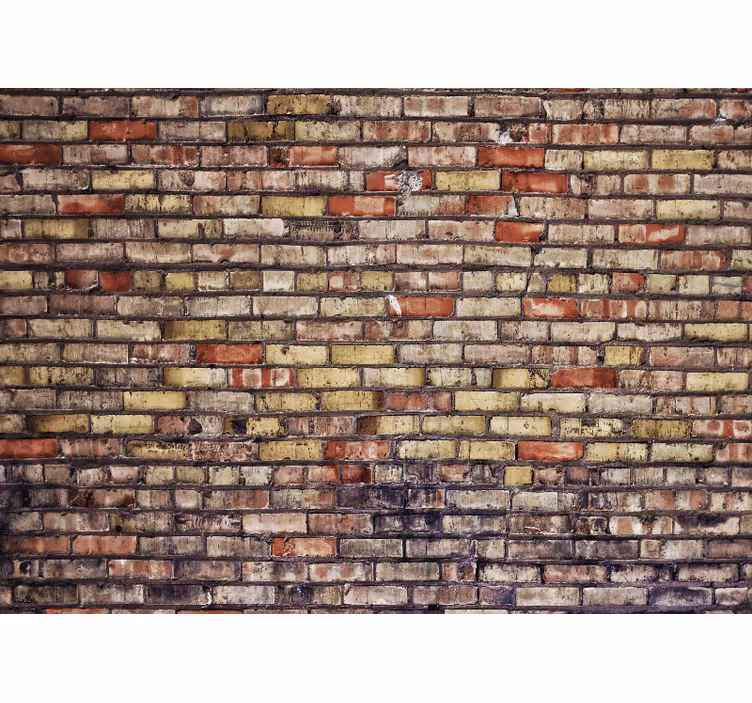 Fototapete Ziegelwand vintage ziegel textur - TenStickers