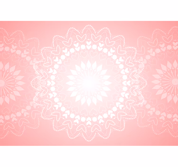 Fototapete Liebe herz-mandala-design - TenStickers