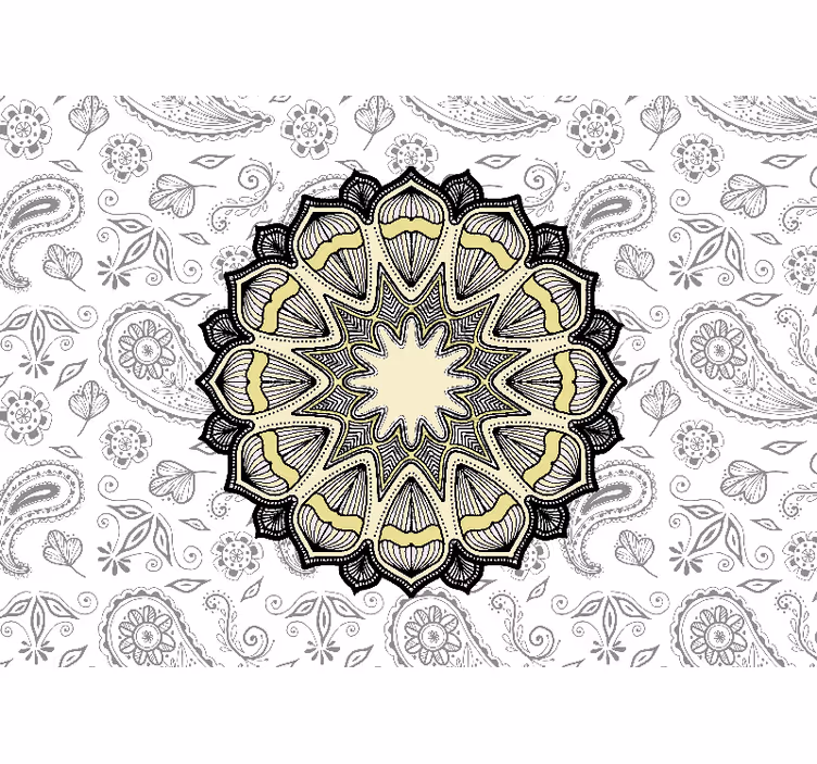 Fototapete mandala aufwendiges mandala-motiv - TenStickers