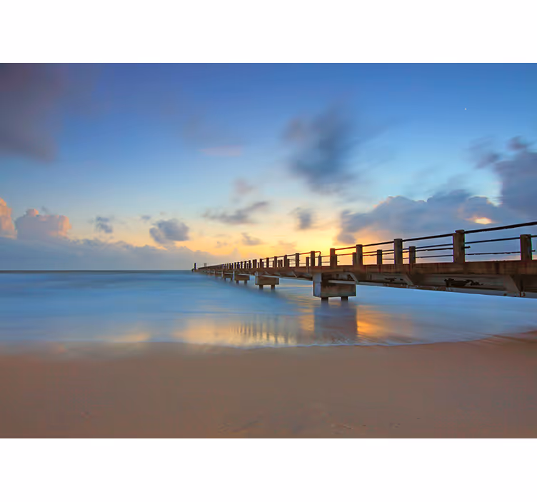 Fototapete landschaft ruhiger ozeanpier - TenStickers