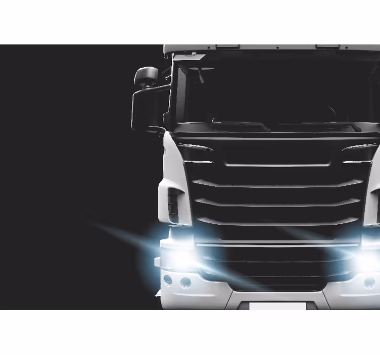 Wand Fototapete Lkw dunkler scheinwerfer - TenStickers