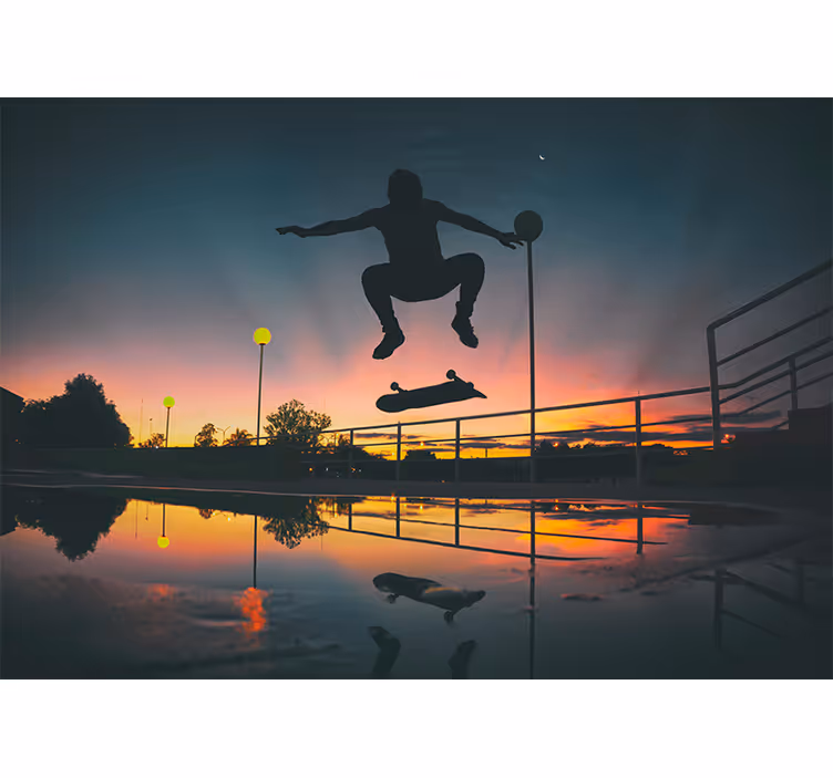 Fototapete Musik skater in bewegung - TenStickers