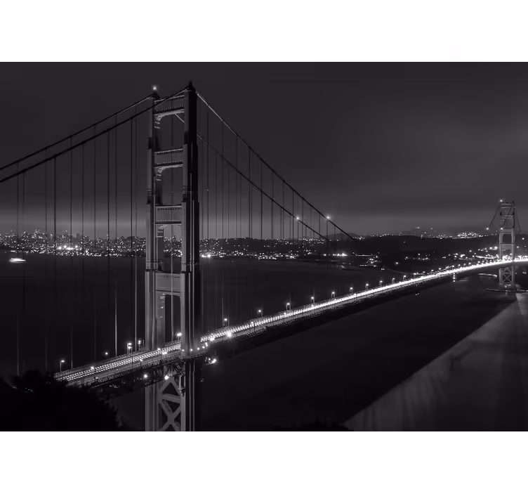 Fototapete städte goldene tor verbindung - TenStickers