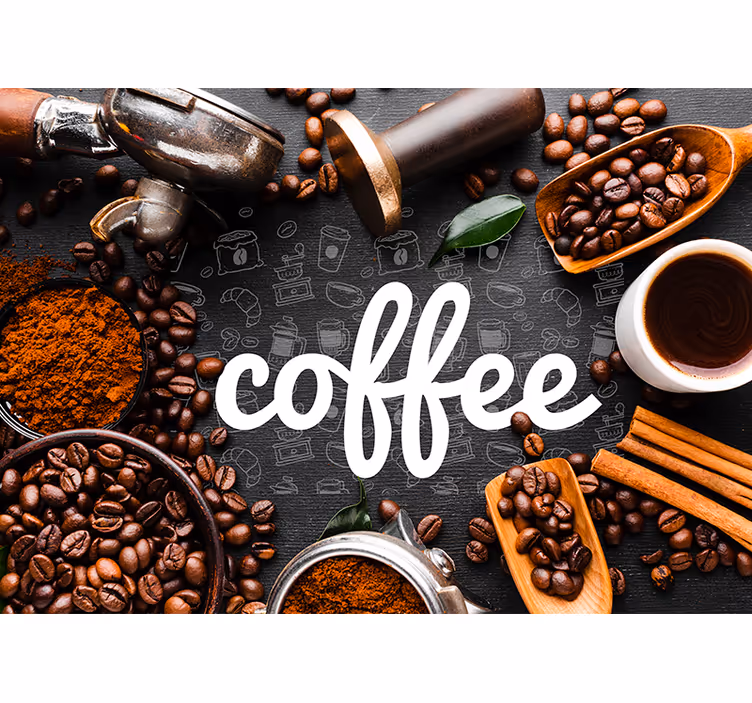 Fototapete Sprüche kaffee-inspiration - TenStickers