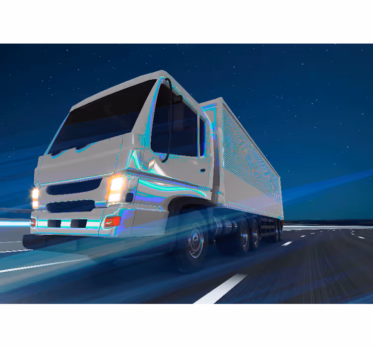 Fototapete Fahrzeuge übergroße lkw-bewegung - TenStickers