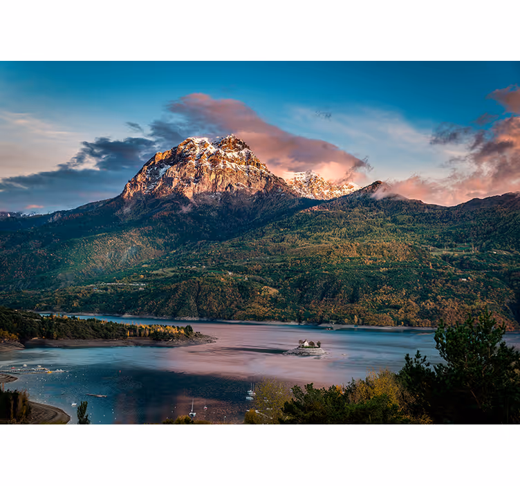Fototapete landschaft große alpenlandschaft - TenStickers