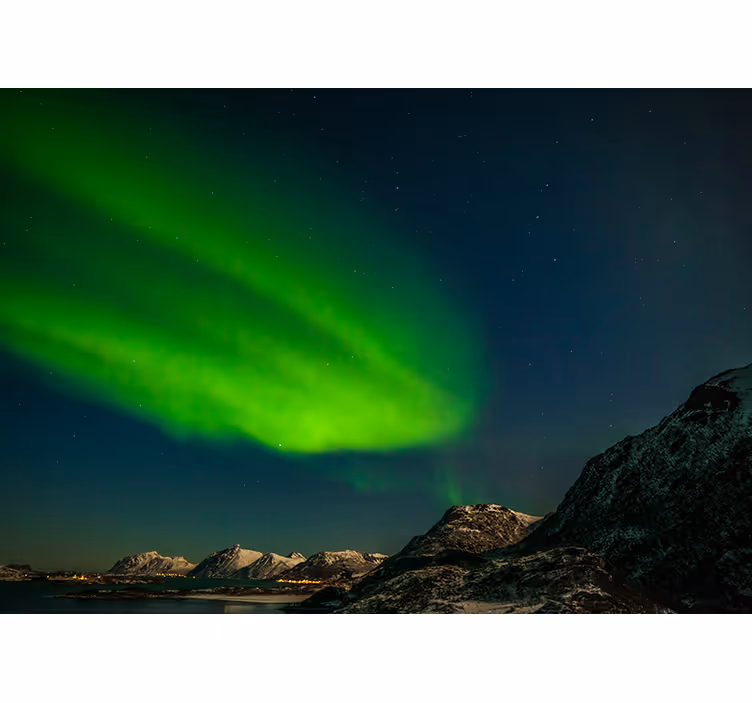 Fototapete Natur Norwegisches nordlicht - TenStickers