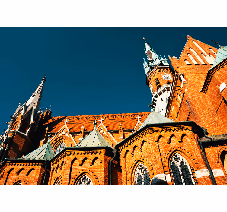 Fototapete städte historische ziegelarchitektur - TenStickers