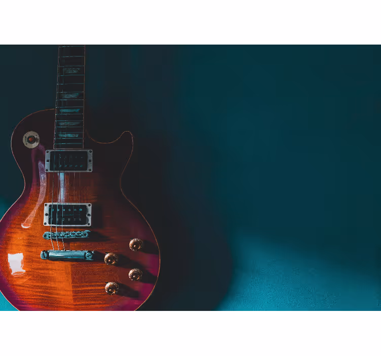Fototapete Musik Glänzender gitarrenhintergrund - TenStickers