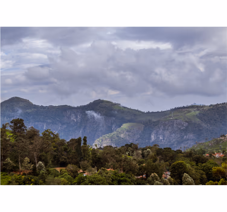 Fototapete landschaft ruhiger bergblick - TenStickers