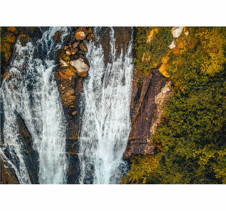 Fototapete Natur Norwegische landschaft berg wasserfall - TenStickers