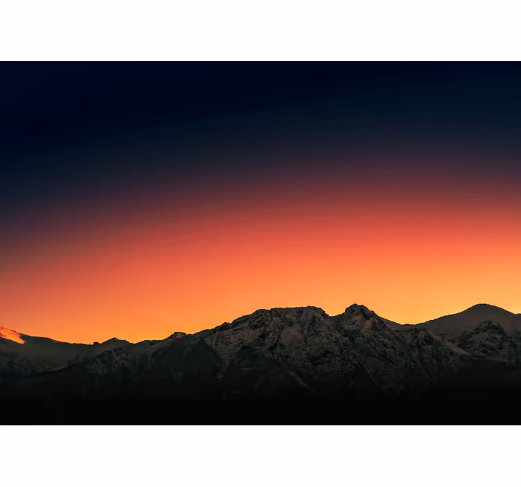 Fototapete berge majestätische bergdämmerung - TenStickers