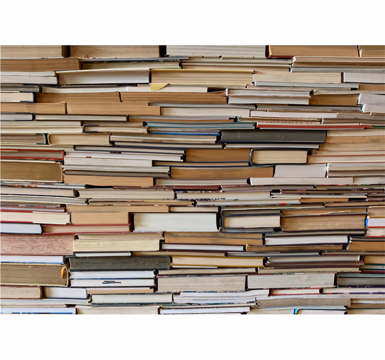 Fototapete muster gestapelte bücher - TenStickers