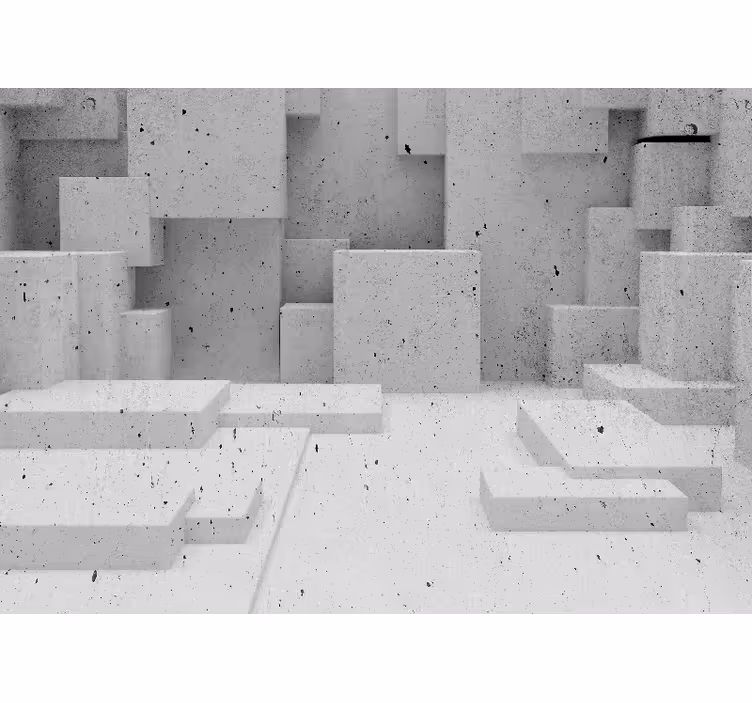 Fototapete Steinoptik geometrisches betonmuster - TenStickers