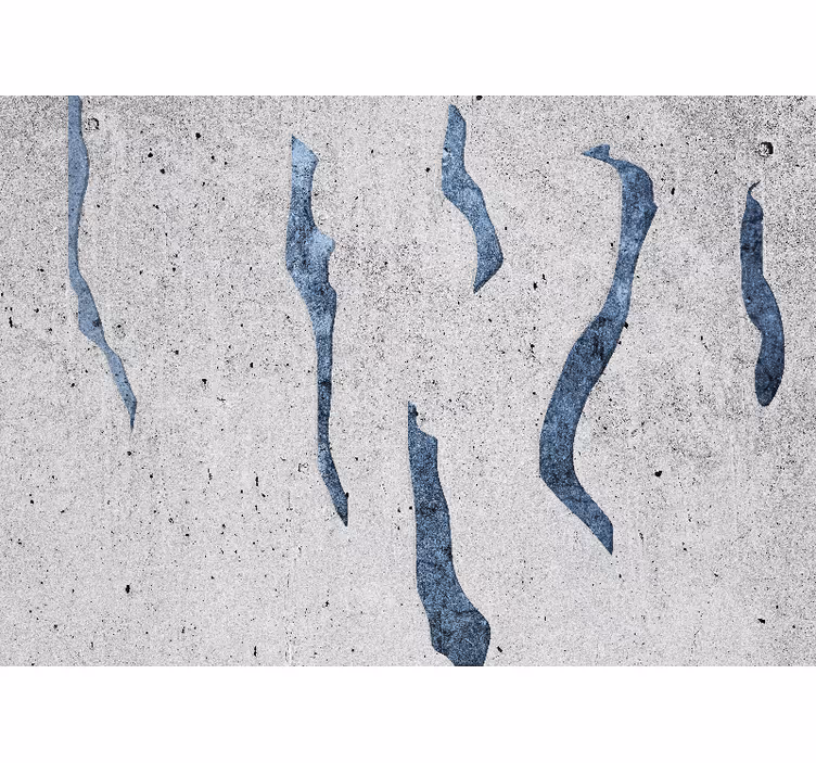 Fototapete muster fließende blaue muster - TenStickers