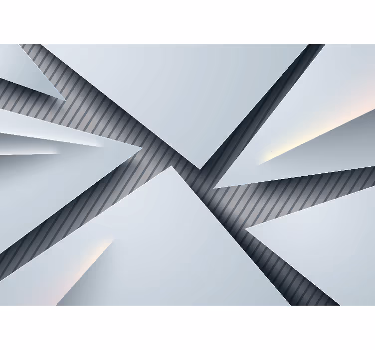 Fototapete abstrakt geometrische schichtenformen - TenStickers