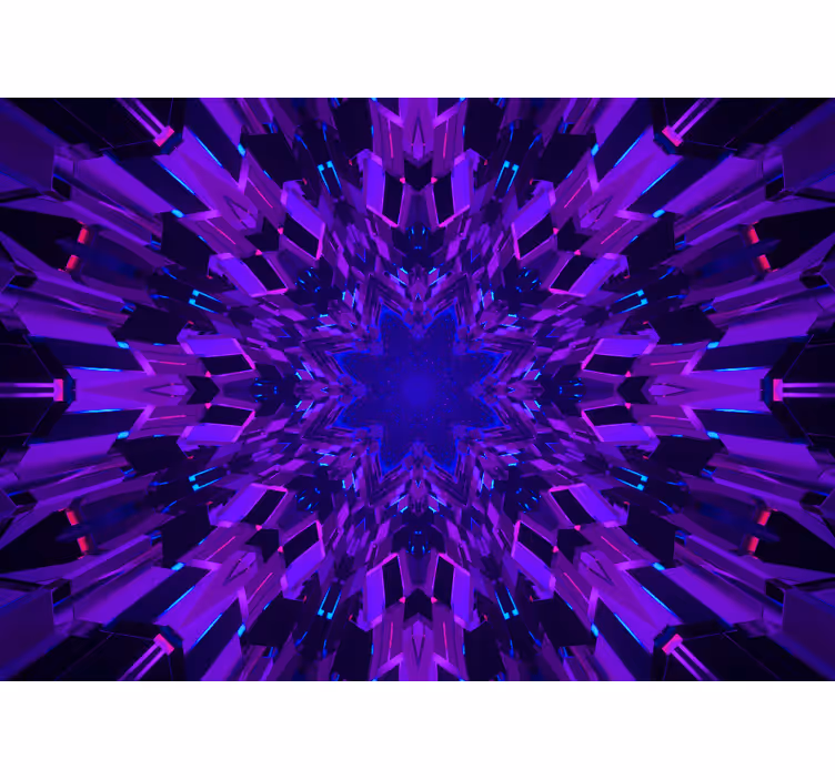 Fototapete abstrakt geometrisches sternmuster - TenStickers
