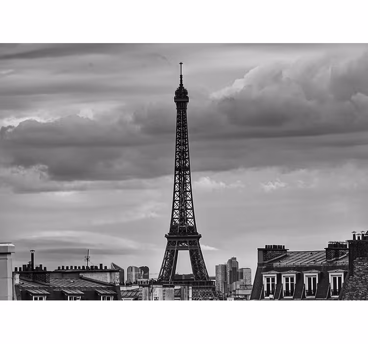 Fototapete paris skizze des eiffelturms - TenStickers