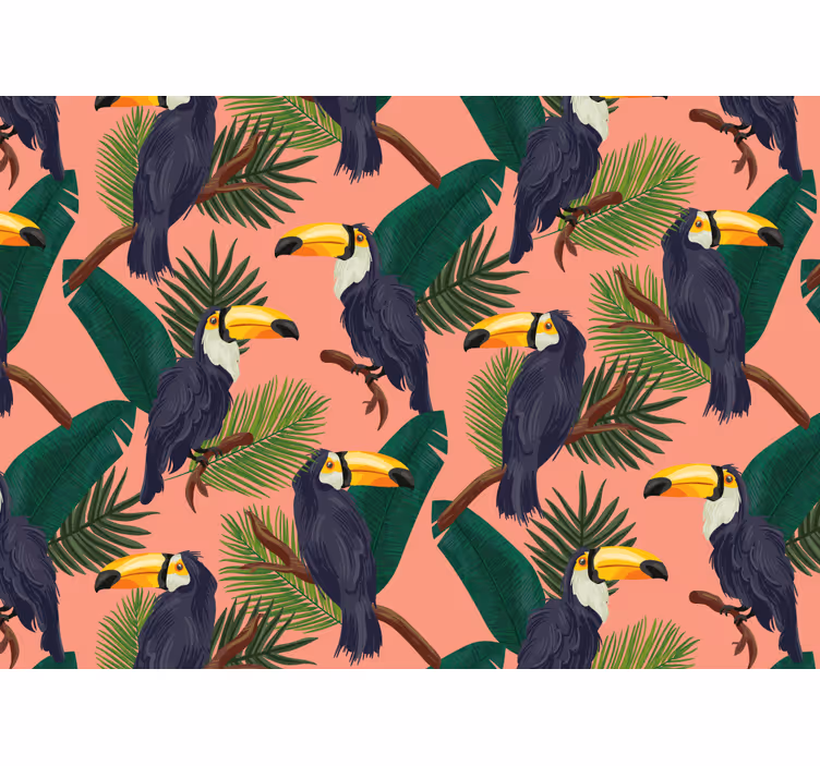 Fototapete tiere im tropischen tukane design - TenStickers